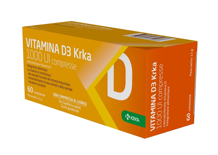 VITAMINA D3 KRKA 1000 UI 60 COMPRESSE - doctorpill.it