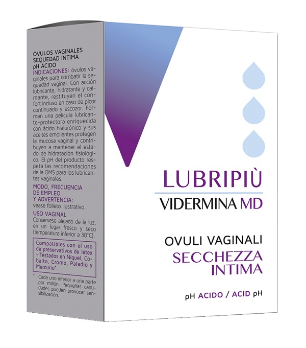 VIDERMINA LUBRIPIU' OVULI VAGINALI 2 BLISTER DA 5 OVULI - doctorpill.it