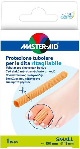 PROTEZIONE TUBOLARE MASTER-AID FOOTCARE RITAGLIABILE 15 CM 15 MM SMALL C6 - doctorpill.it