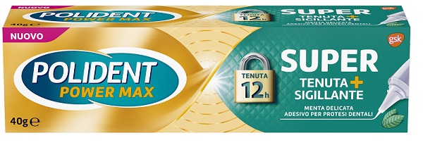 POLIDENT SUPER TENUTA+SIGILLANTE MENTA DELICATA ADESIVO PROTESI DENTALE 40 G - doctorpill.it