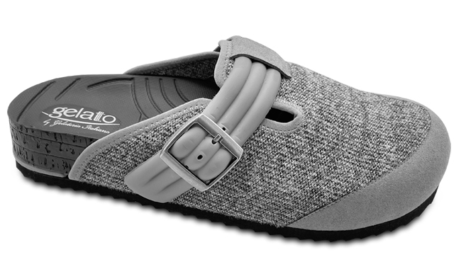 CALZATURA CON PLANTARE INDOSSABILE PUNTA CHIUSA WOODSTOCK SOFT MAN FELT 2.0 GREY 42/43 - doctorpill.it