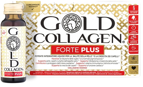 GOLD COLLAGEN FORTE PLUS 10 FLACONI DA 50 ML 5G COLLAGENE - doctorpill.it