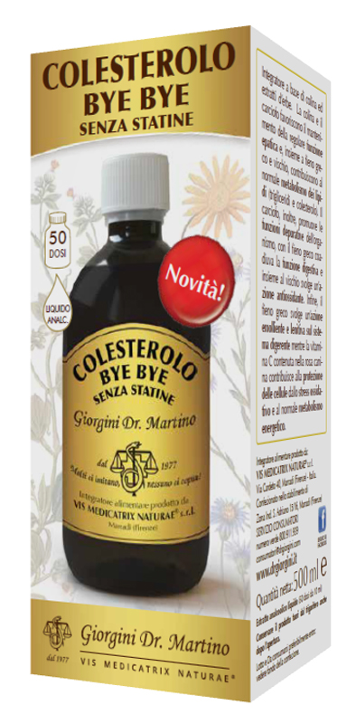 COLESTEROLO BYE BYE SENZA STATINE 500 ML - doctorpill.it