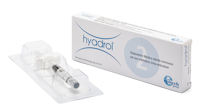 SIRINGA INTRA-ARTICOLARE HYADROL CON ACIDO IALURONICO 1% E ADELMITROL 2% CAPACITA' 2 ML - doctorpill.it