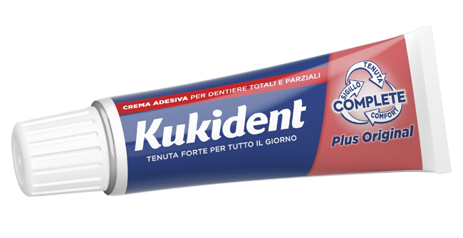 KUKIDENT PLUS ORIGINAL CREMA ADESIVA DENTIERE 40 G - doctorpill.it
