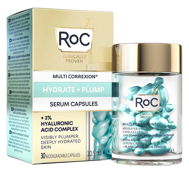 ROC MULTI CORREXION HYDRATE+ PLUMP SIERO VISO IN CAPSULE 30 CAPSULE - doctorpill.it