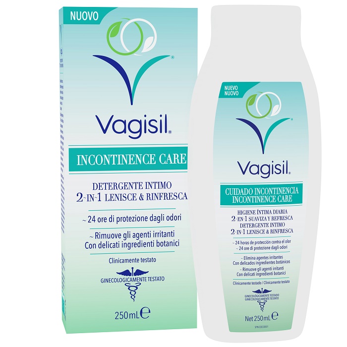VAGISIL INCONTINENCE CARE DETERGENTE INTIMO 2IN1 LENISCE & RINFRESCA 250 ML - doctorpill.it