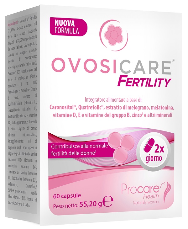 OVOSICARE FERTILITY 60 CAPSULE SENZA GLUTINE NATURALMENTE PRIVO DI LATTOSIO - doctorpill.it