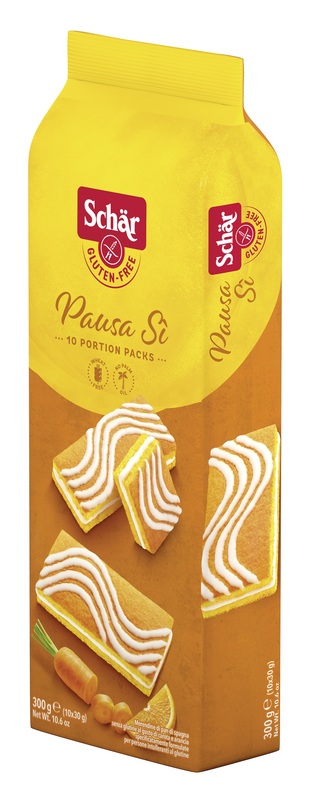SCHAR PAUSA SI' MERENDINE DI PAN DI SPAGNA AL GUSTO DI CAROTA E ARANCIA 10 PORZIONI DA 30 G - doctorpill.it