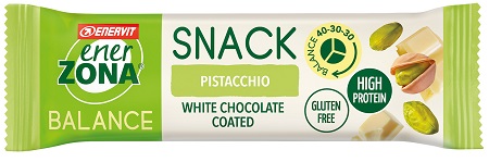 ENERZONA SNACK PISTACCHIO CIOCCOLATO BIANCO 27 G - doctorpill.it