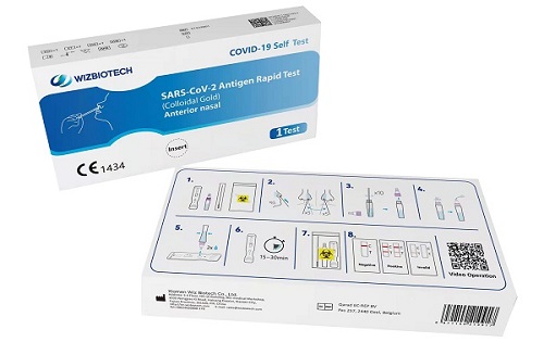 TEST ANTIGENICO RAPIDO COVID-19 AUTODIAGNOSTICO DETERMINAZIONE QUALITATIVA ANTIGENI SARS-COV-2 IN TAMPONI NASALI MEDIANTE IMMUNOCROMATOGRAFIA - doctorpill.it