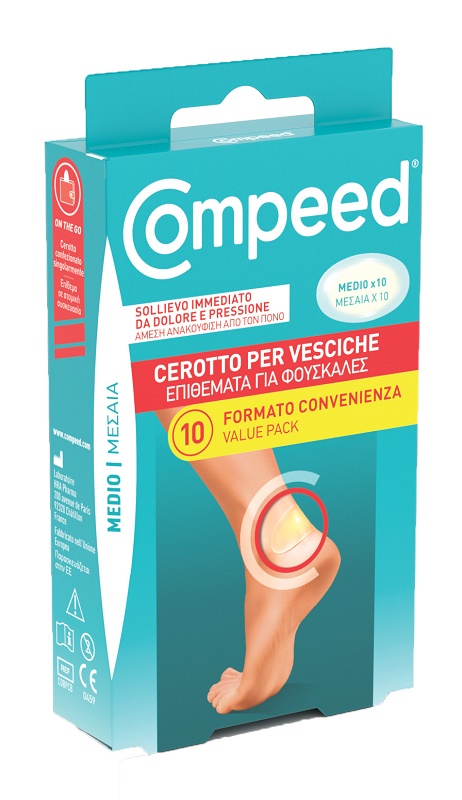 CEROTTI COMPEED PER VESCICHE MEDIO 10 PEZZI CARTON - doctorpill.it