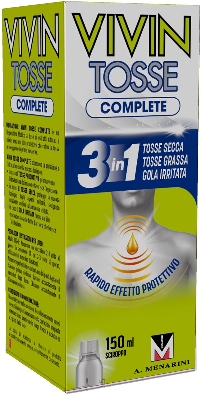 VIVIN TOSSE COMPLETE SCIROPPO PER TOSSE 150 ML - doctorpill.it