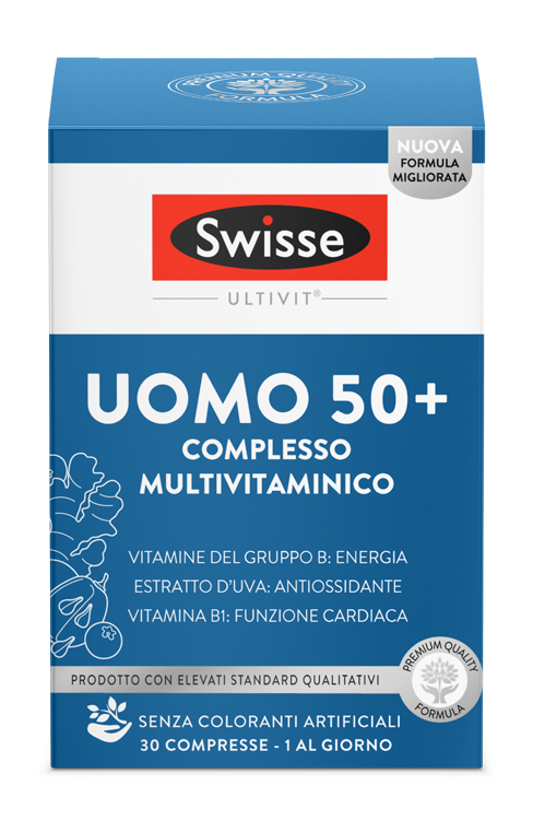 SWISSE MULTIVITAMINICO UOMO 50+ 30 COMPRESSE - doctorpill.it