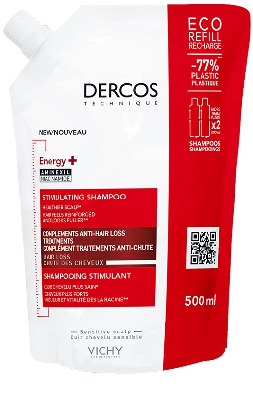 DERCOS ECO RICARICA ENERGIZZANTE 500 ML - doctorpill.it