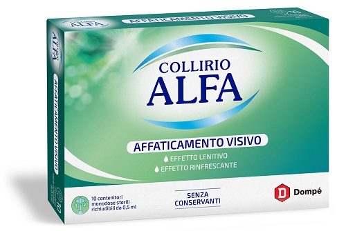 COLLIRIO ALFA AFFATICAMENTO VISIVO 10 PEZZI DA 0,5 ML - doctorpill.it