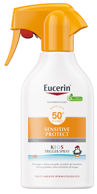 EUCERIN SUN KIDS SENSITIVE PROTECT SPF50+ TRIGGER SPRAY 250 ML - doctorpill.it