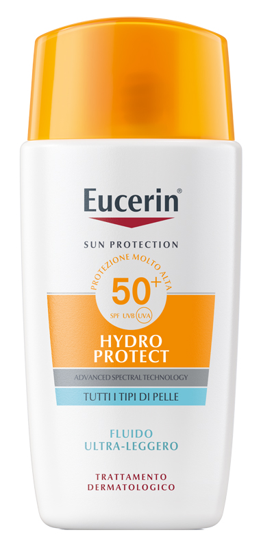 EUCERIN SUN FACE HYDRO PROTECT FLUIDO ULTRA LEGGERO SPF50+ 50 ML - doctorpill.it