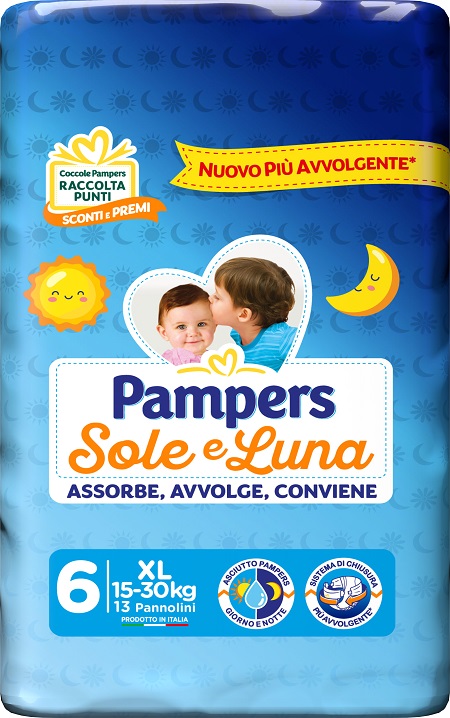 PAMPERS SOLE LUNA XL 13 PEZZI - doctorpill.it