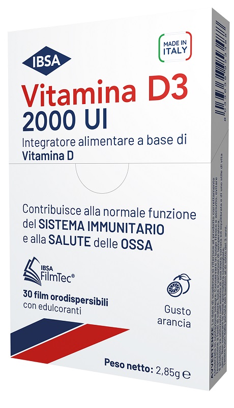 VITAMINA D3 IBSA 2000 UI 30 FILM ORODISPERSIBILI - doctorpill.it