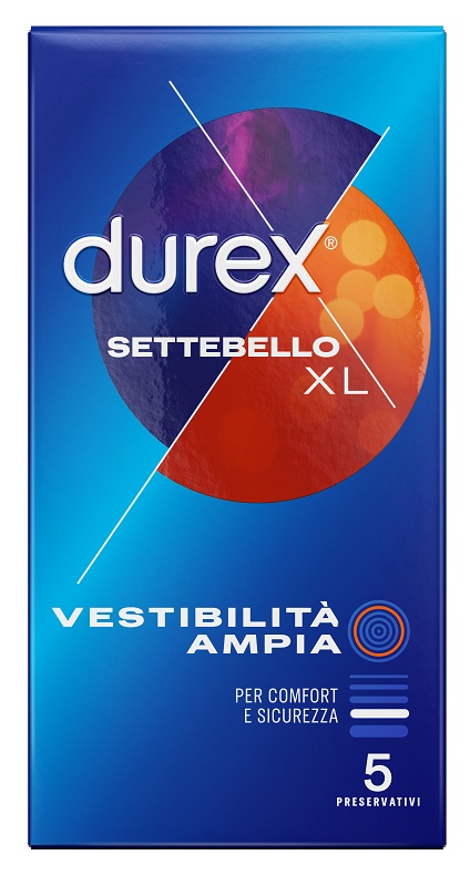 PROFILATTICO DUREX SETTEBELLO XL 5 PEZZI - doctorpill.it