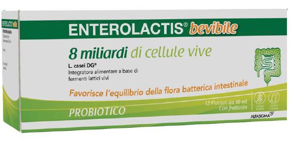 ENTEROLACTIS BEVIBILE 12 FLACONCINI X 10 ML - doctorpill.it