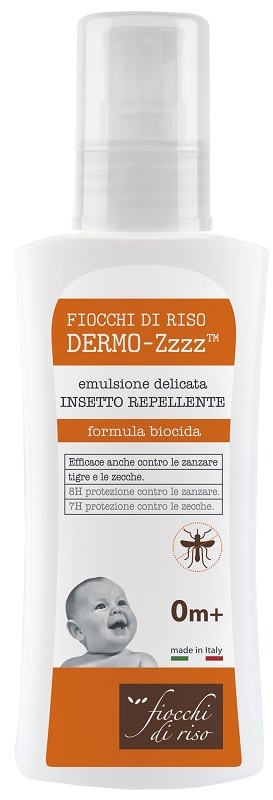 FIOCCHI DI RISO DERMO ZZZZ EMULSIONE DELICATA REPELLENTE 0 MESI + 100 ML - doctorpill.it