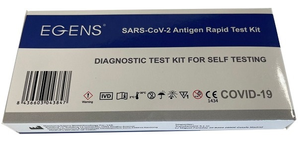 TEST ANTIGENICO RAPIDO COVID-19 EGENS AUTODIAGNOSTICO DETERMINAZIONE QUALITATIVA ANTIGENI SARS-COV-2 IN TAMPONI NASALI MEDIANTE IMMUNOCROMATOGRAFIA - doctorpill.it
