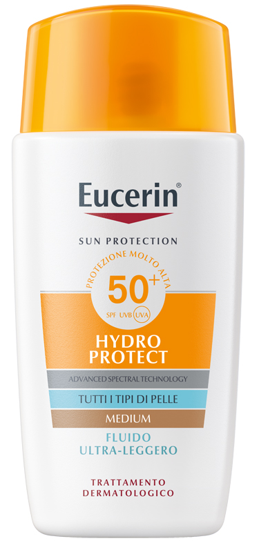 EUCERIN SUN FLUIDO ULTRA LEGGERO TINTED SPF50+ 50 ML - doctorpill.it