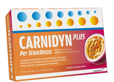 CARNIDYN PLUS 20 BUSTINE DA 5,3 G GUSTO PASSION FRUIT - doctorpill.it