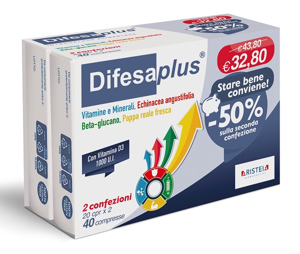 DIFESAPLUS 20 COMPRESSE BIPACK - doctorpill.it