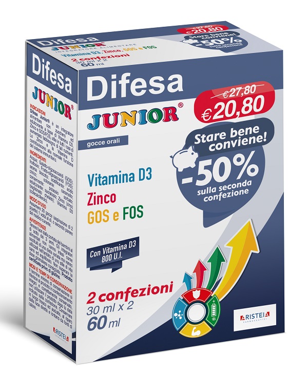 DIFESA JUNIOR GOCCE ORALI 30 ML BIPACK - doctorpill.it